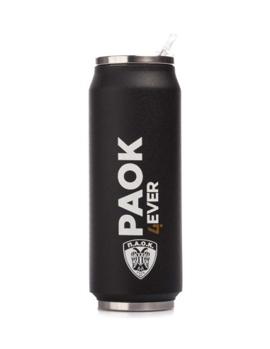 Estia Travel Cup PAOK BC Ποτήρι Θερμός με Καλαμάκι 500ml