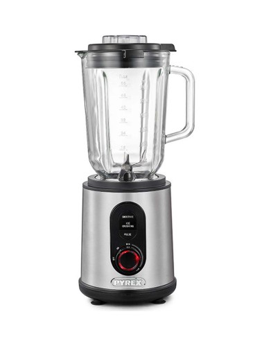 Pyrex SB-870 Μπλέντερ με Γυάλινη Κανάτα 1.5lt 1200W Inox