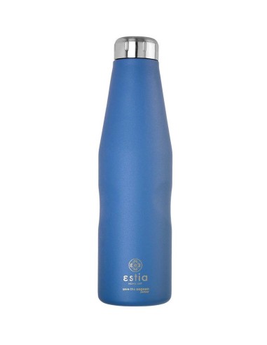 Estia Travel Flask Save The Aegean Μπουκάλι Θερμός Denim Blue 750ml