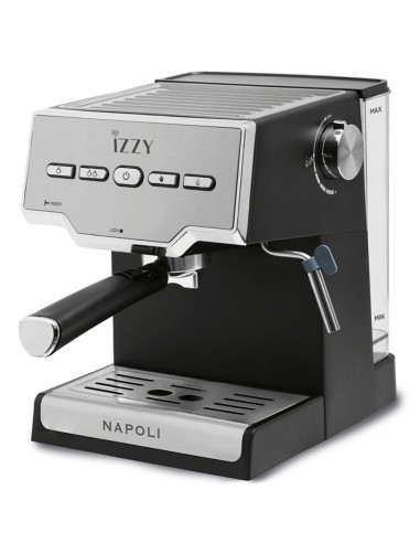 Izzy Napoli IZ-6011 Αυτόματη Μηχανή Espresso 1000W 20bar Ασημί