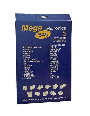 Mega Bag A.22 AEG Σακούλες Σκούπας 5 τεμ.