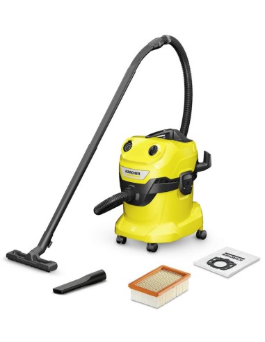 Karcher WD 4 V-20/5/22 Σκούπα Υγρών-Στερεών 1000W με Κάδο 20lt (1.628-209.0)