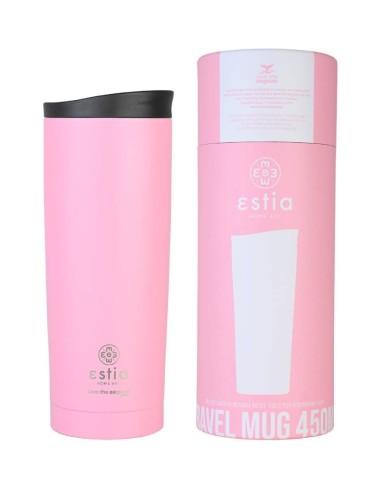 Estia Travel Mug Save The Aegean Ποτήρι Θερμός Blossom Rose 500ml