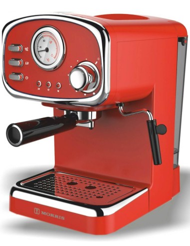 Morris R20808EMR Μηχανή Espresso 1100W Red